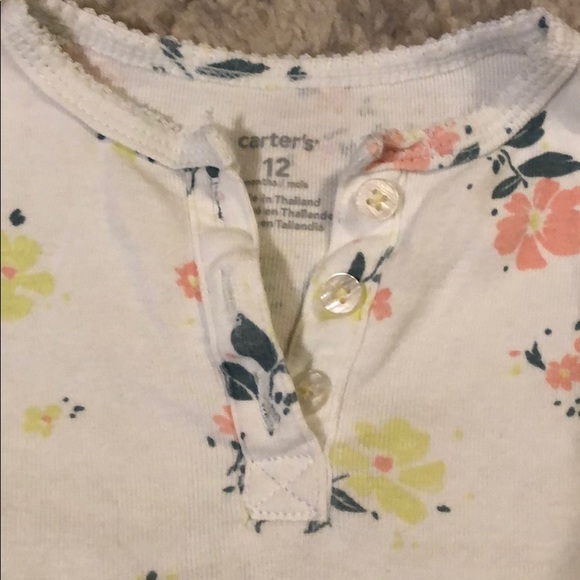 Flowered Onesie Dress - Picture 2 of 3